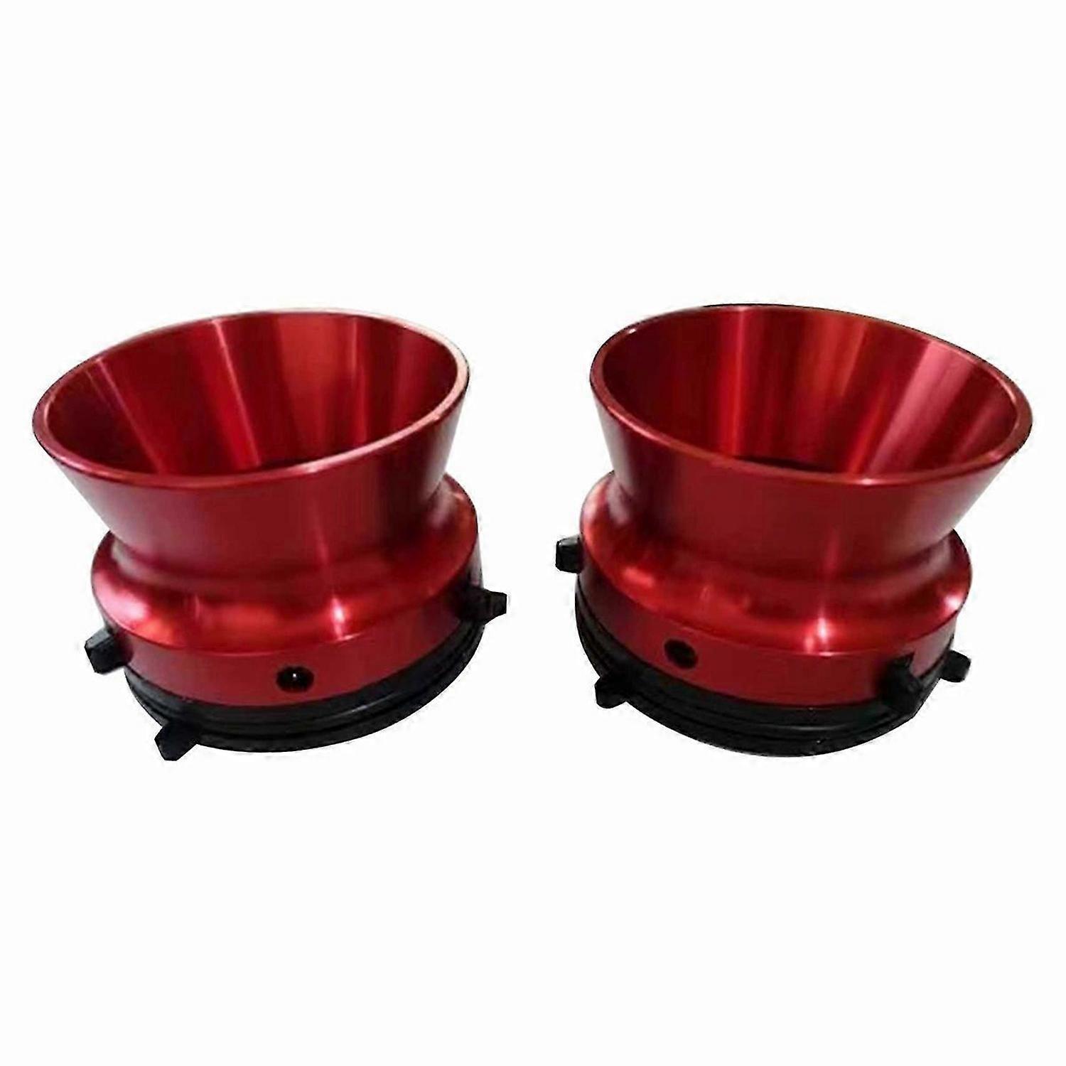 1pair 1/4 Inch 10 Inch NAB Hub Adapter for Studer ReVox, Universal Aluminium Loading Device Red