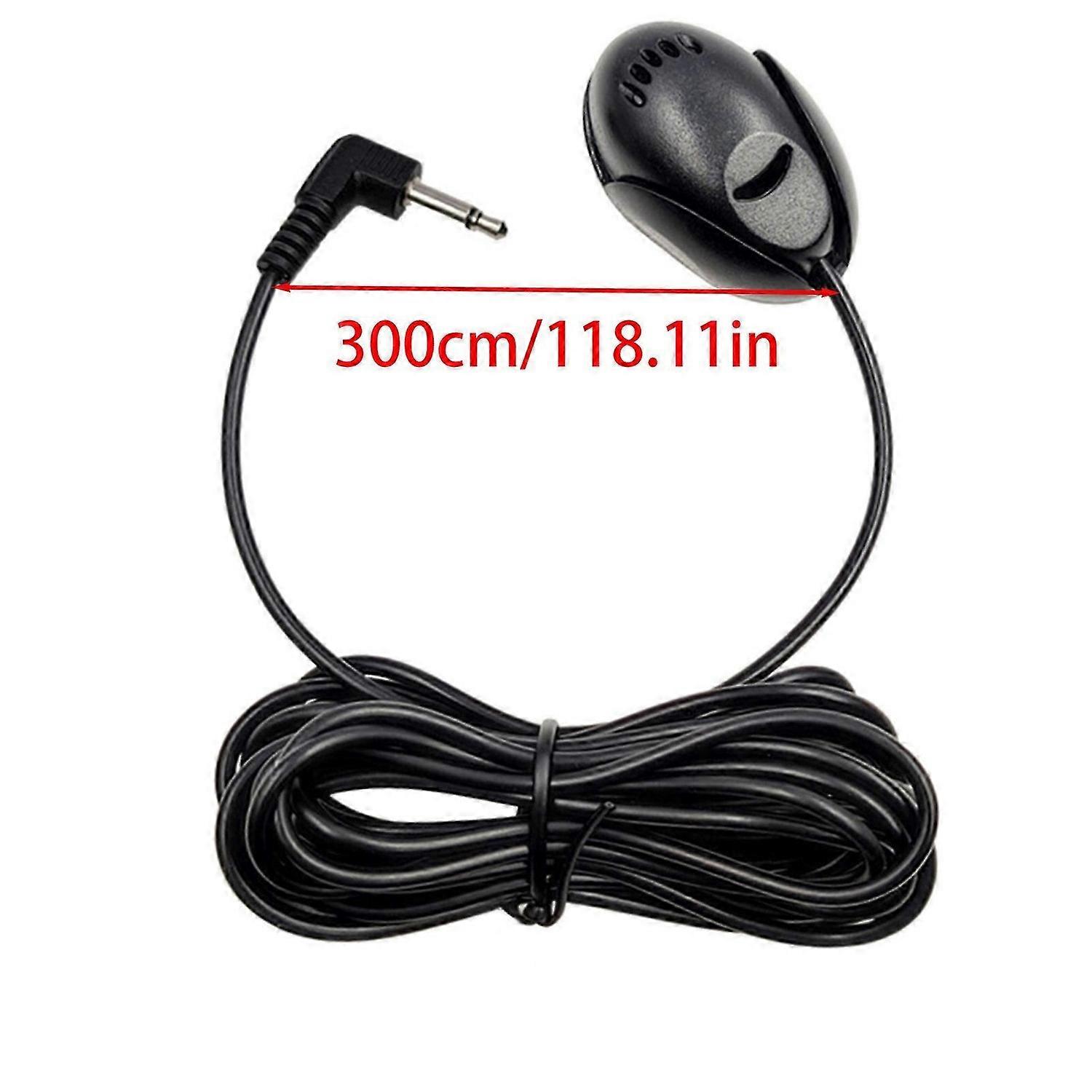 Mini 3.5mm Wired Paste Type External Microphone Car Audio Mic For Laptop DVD Radio Stereo Player Meeting Speaker