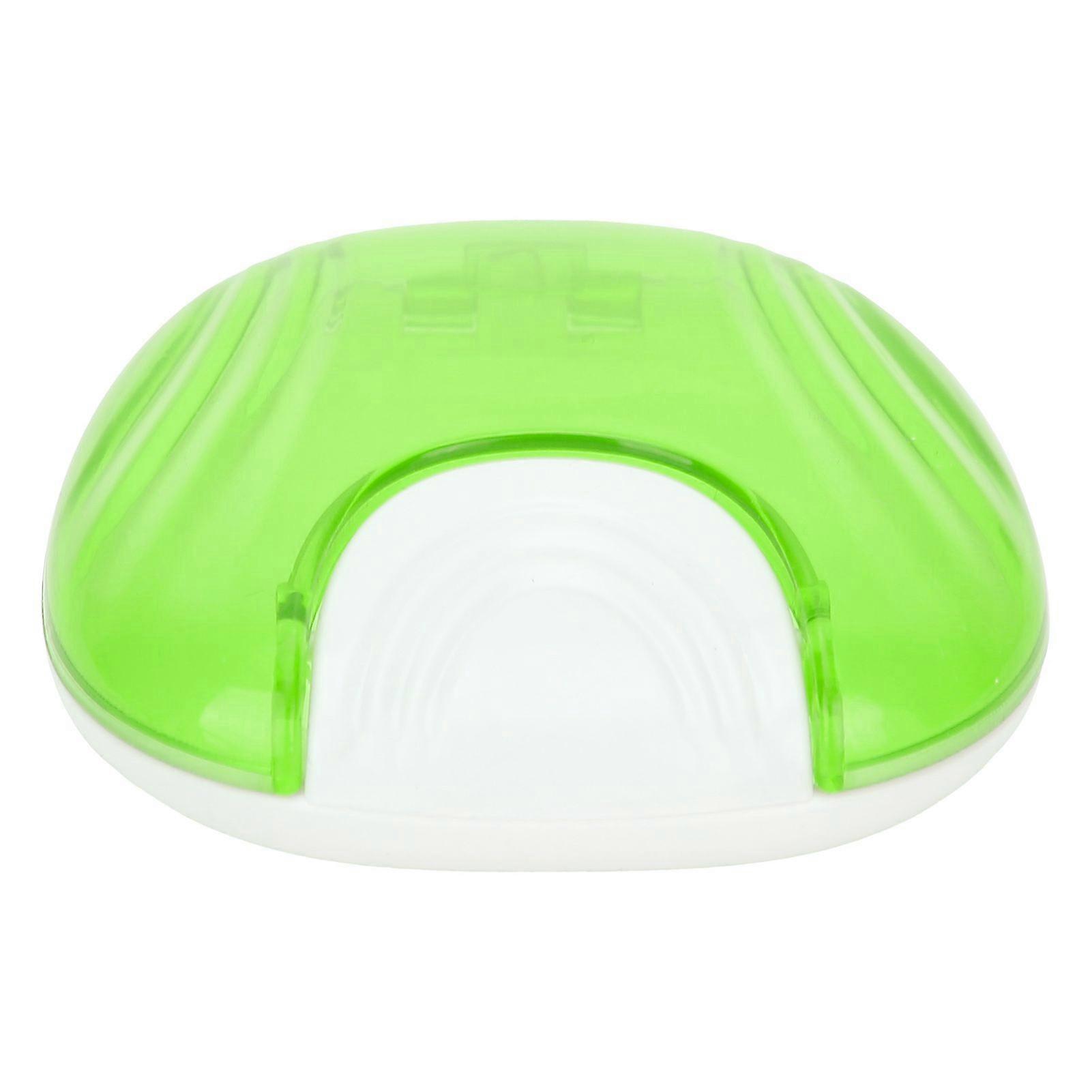 Durable Orthodontic Retainer Case Tooth Denture Container Portable Denture Storage BoxLight Green