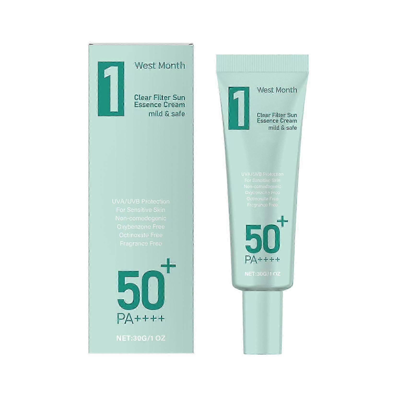 Aloe Vera Moisturizing Sunscreen - Protective Cream for Outdoor Use, Blocks UV Rays, 30g