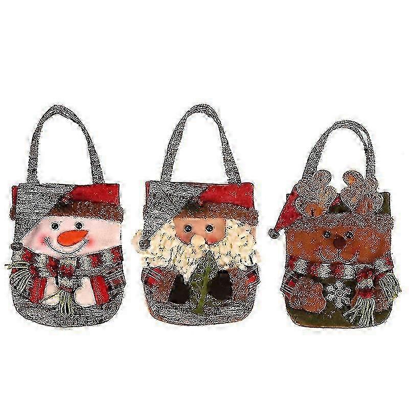 Hanging Christmas Candy Bag Gift Wall Decor Santa Treat Bag