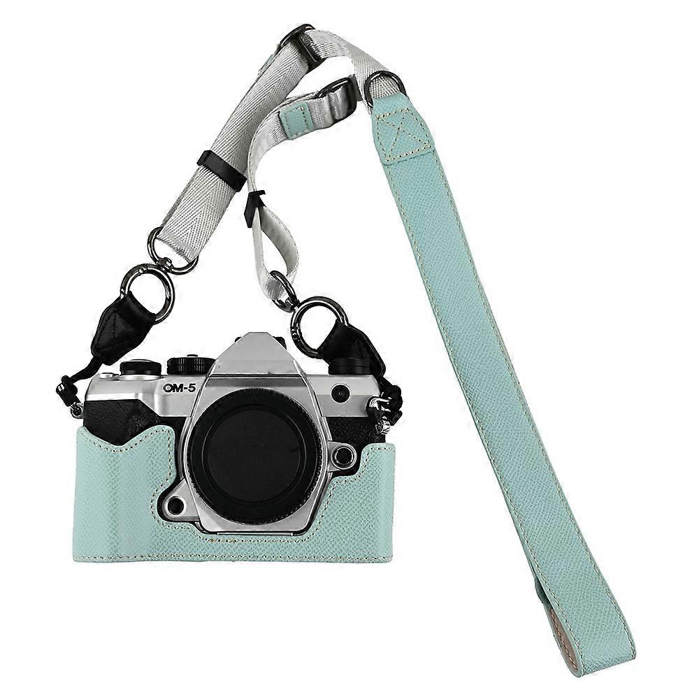 Compatible For Olympus OM-5 Mark II Camera Case with Shoulder Strap Leather Cover