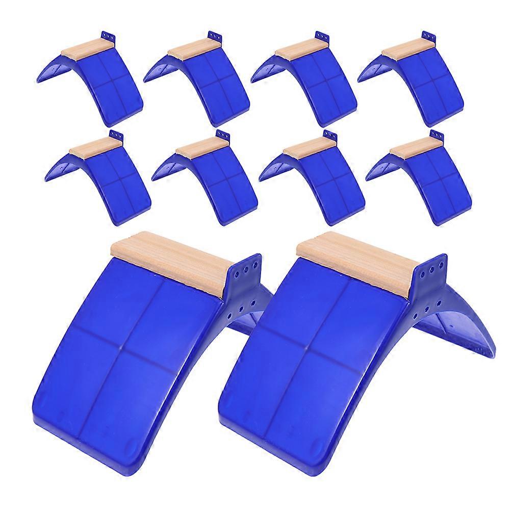 Comfortable Bird Standing Platform For Pigeons 10Pcs Lightweight Blue Color Rectangular Shape Durable Aids Roosting