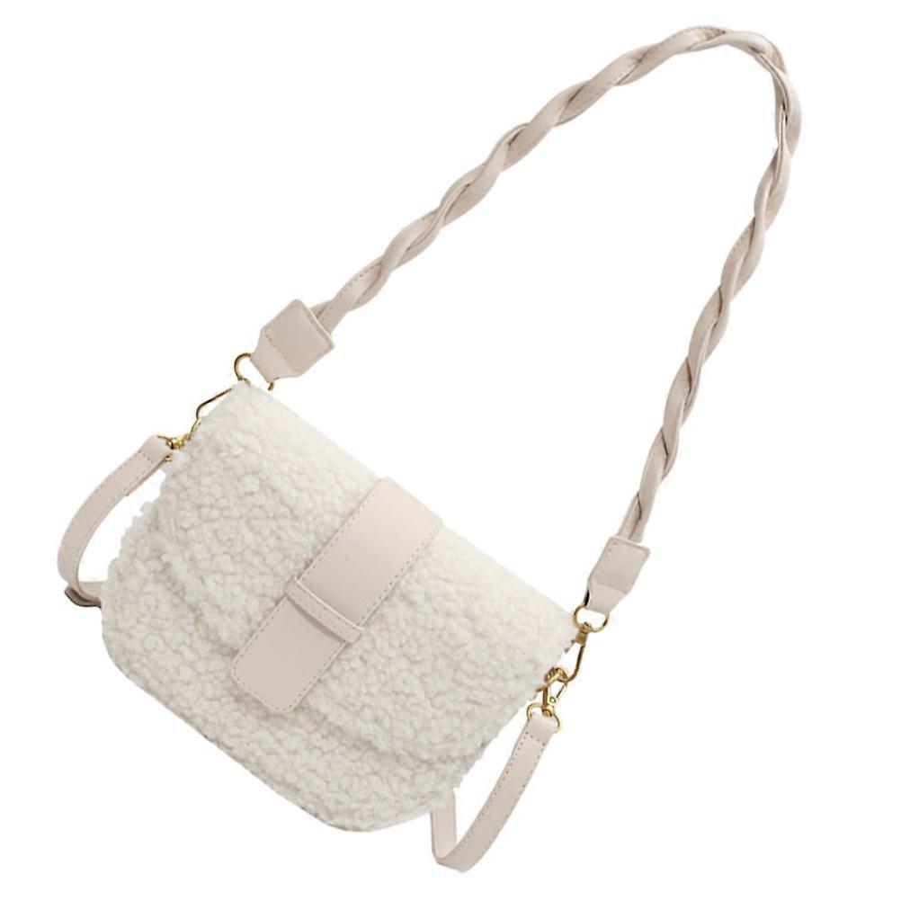 Fashion Single-Shoulder Bag for Storage Use with Polyester and Plush