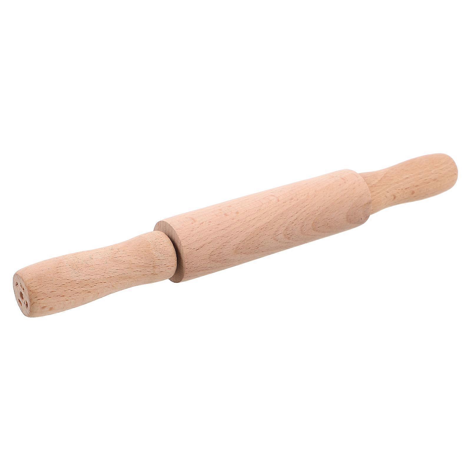 Mini Wooden Rolling Pin for Baking 5Pcs Small Childrens Kitchen Tool