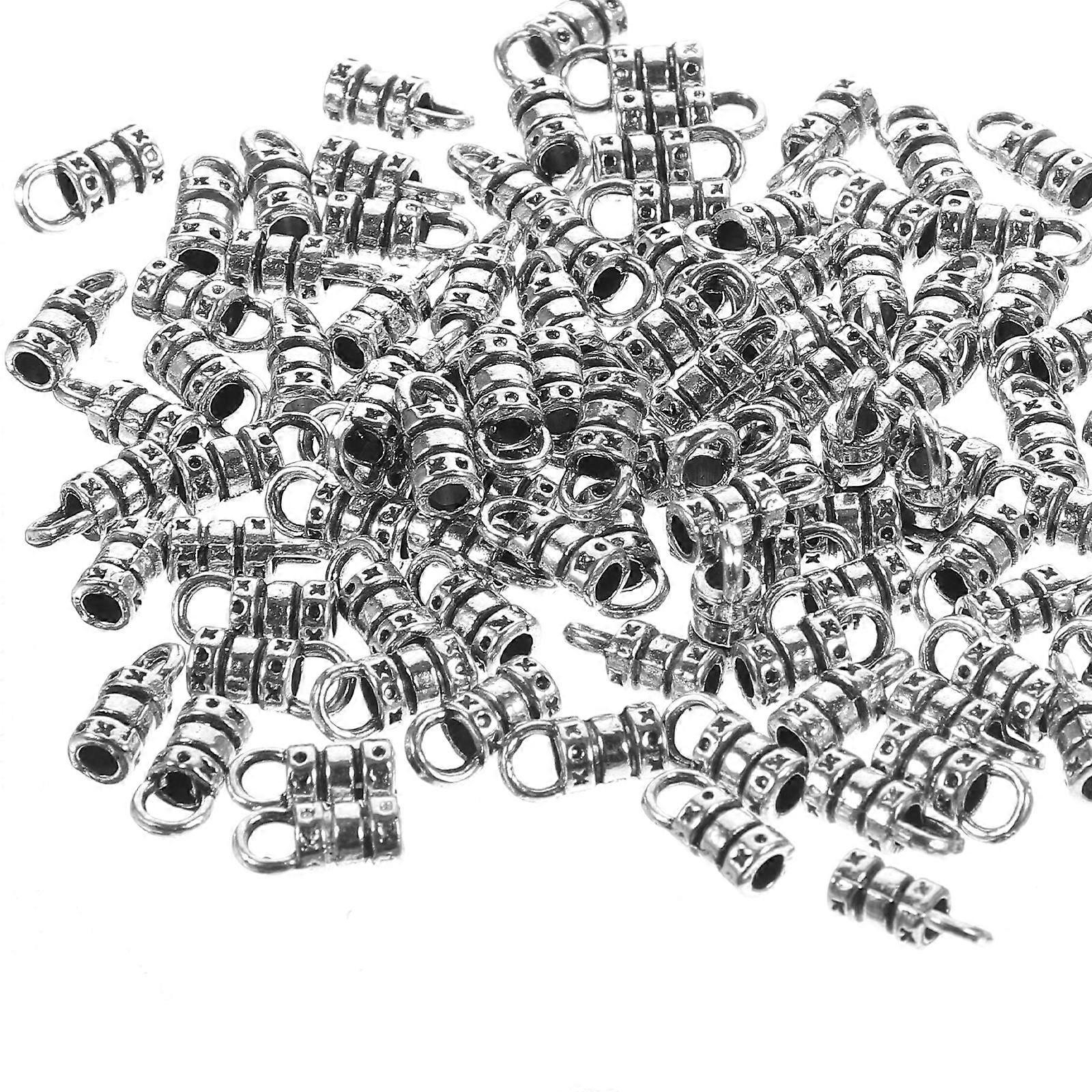 Strap Buckle Silver Alloy Buckle for DIY Use 100Pcs Jewelry Making