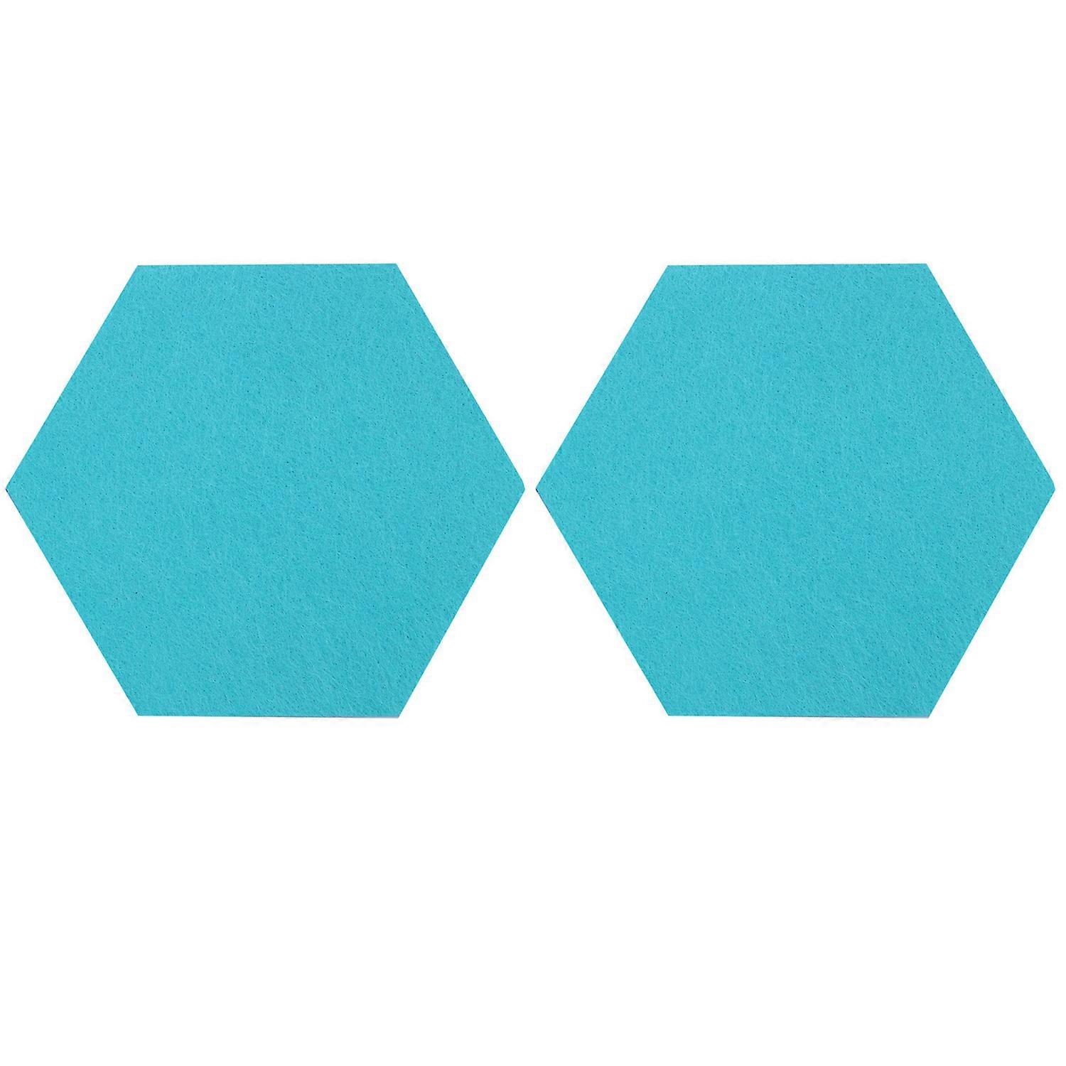 5Pcs/Set Hexagon Felt Board Hexagonal Felt Wall Sticker Multifunction 3D Decorative Home Message Boa