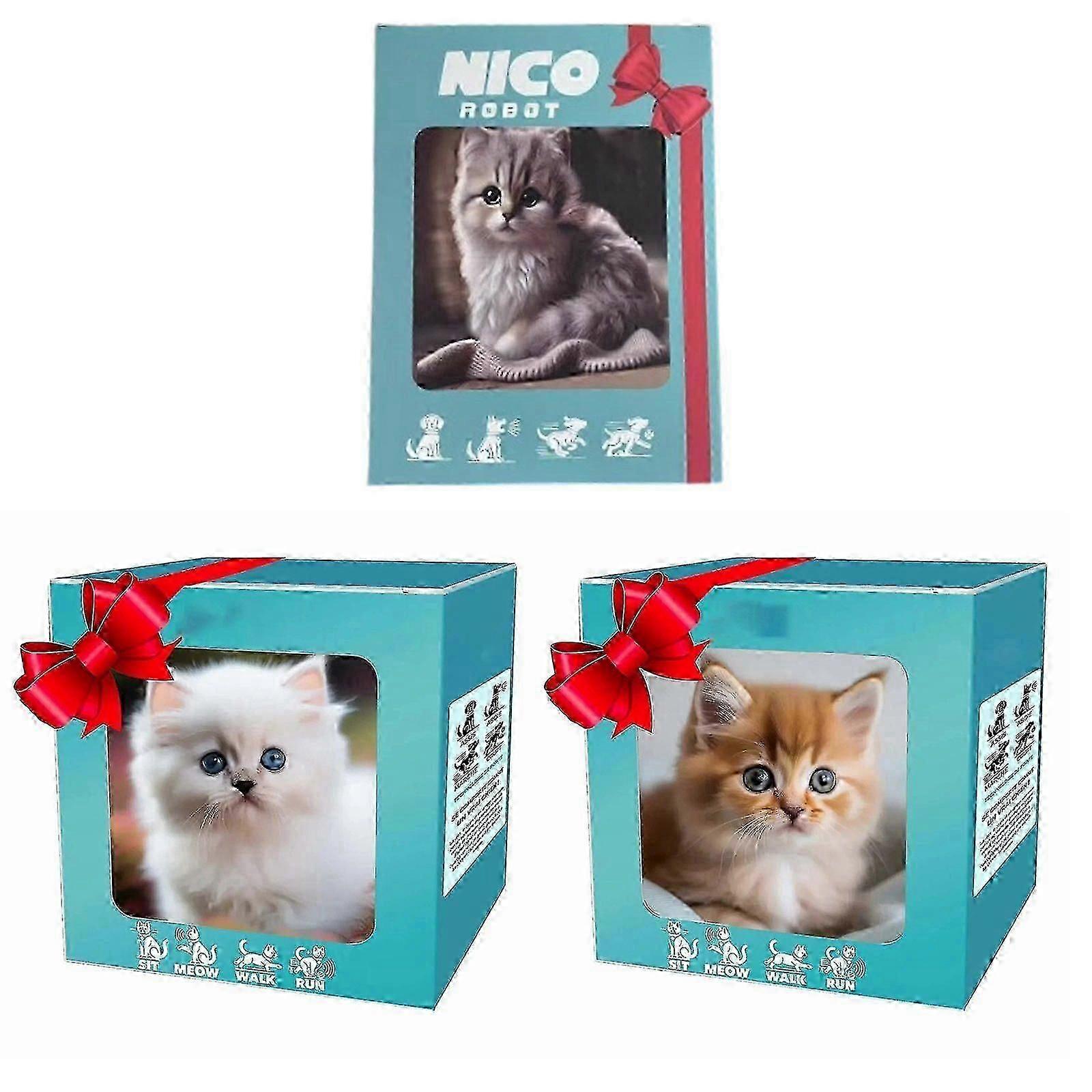 Interactive Robot Kitten Plush Toy for Kids - Soft Robotic Cat with Fun Activities for Children