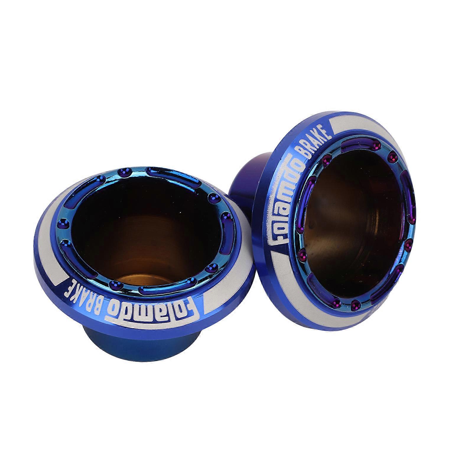 2Pcs Motorcycle Front Fork Sliders Crash Protector Universal Blue