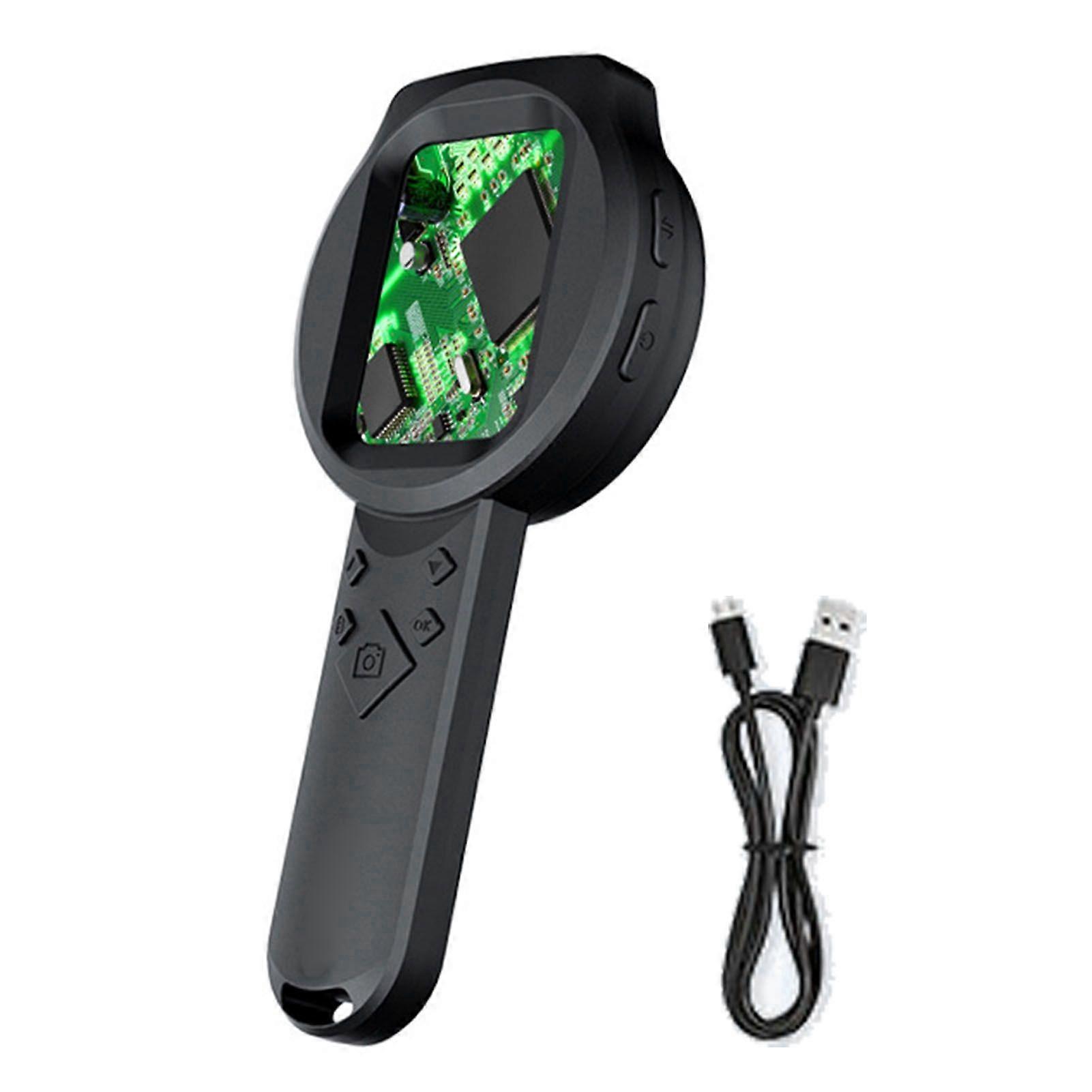 Handheld Digital Magnifier 2.8in IPS Screen Portable 2MP 1000X Magnifying Glass with Light 4 Zoom Buttons 12 Languages