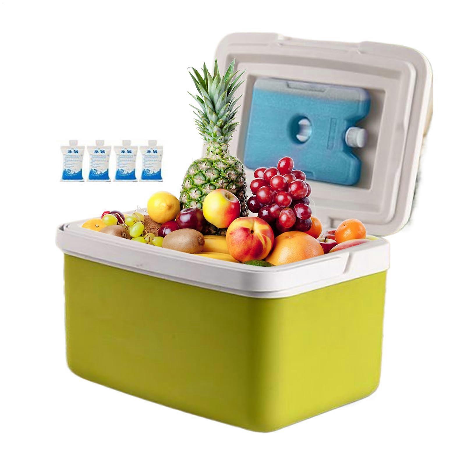 Insulated Portable Cooler 15L Capacity Small Ice Chest With Handle Leakproof Chiller For Beverages Food Groceries