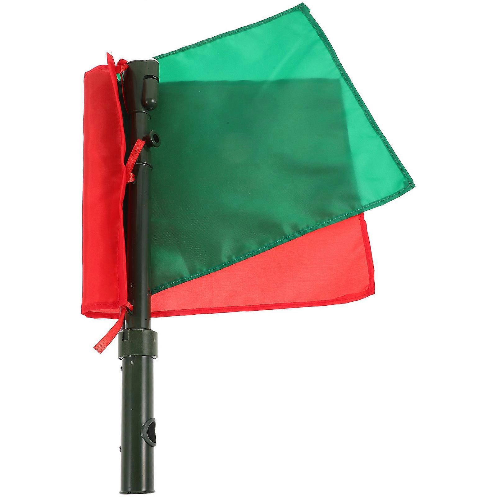 Handheld Signal Multi-Function Referee Flag for Field Events 3Pcs