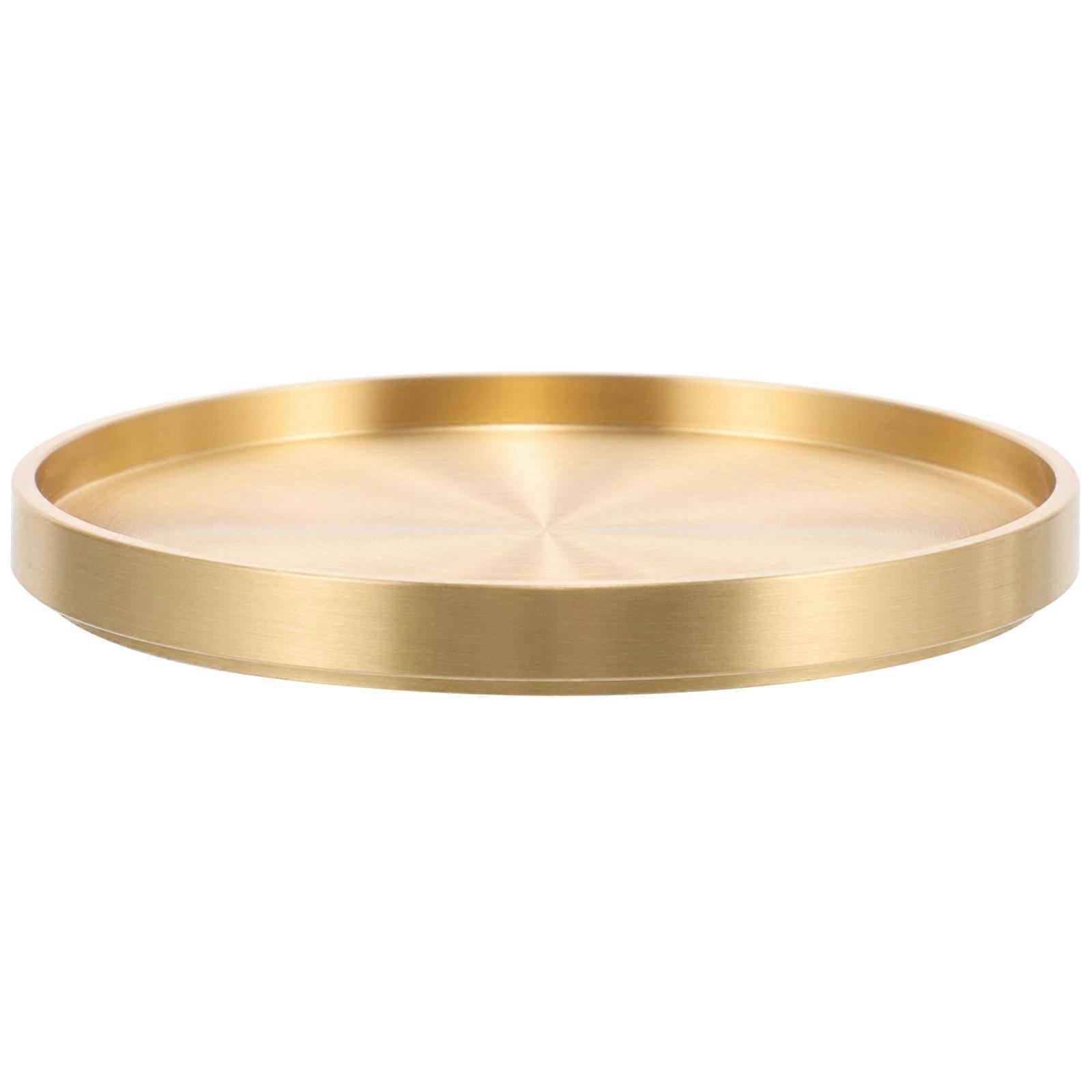 Golden Copper Teacup Coaster for Tea Cup Storage Tray 6Pcs Pack