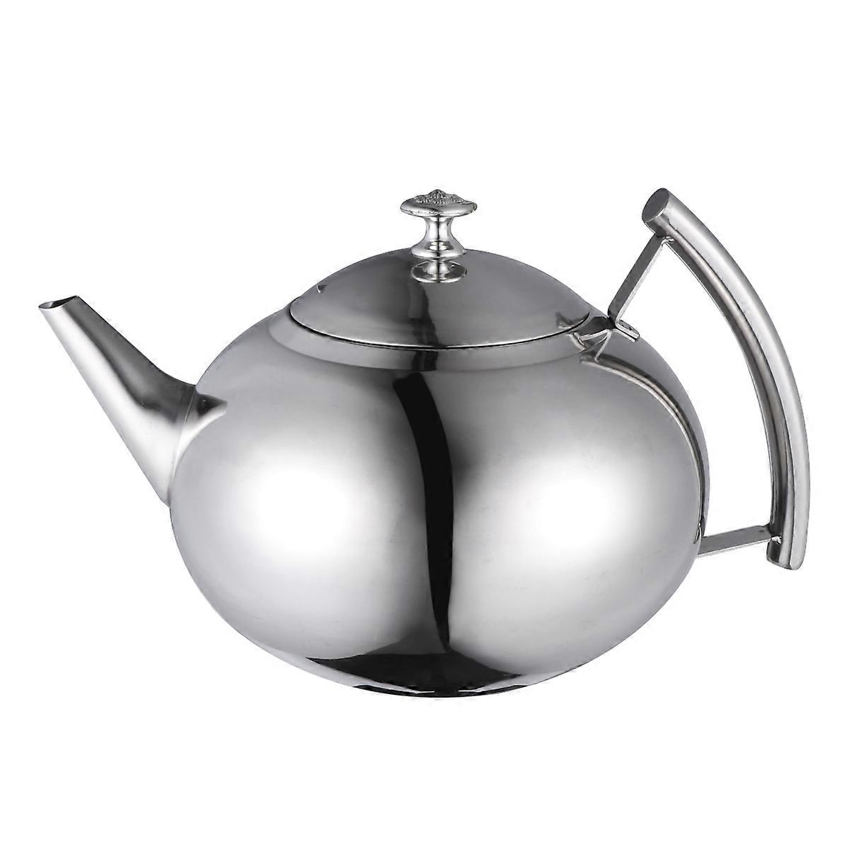 2Pcs Stainless Steel Tea Pot with Strainer for Easy Brewing
