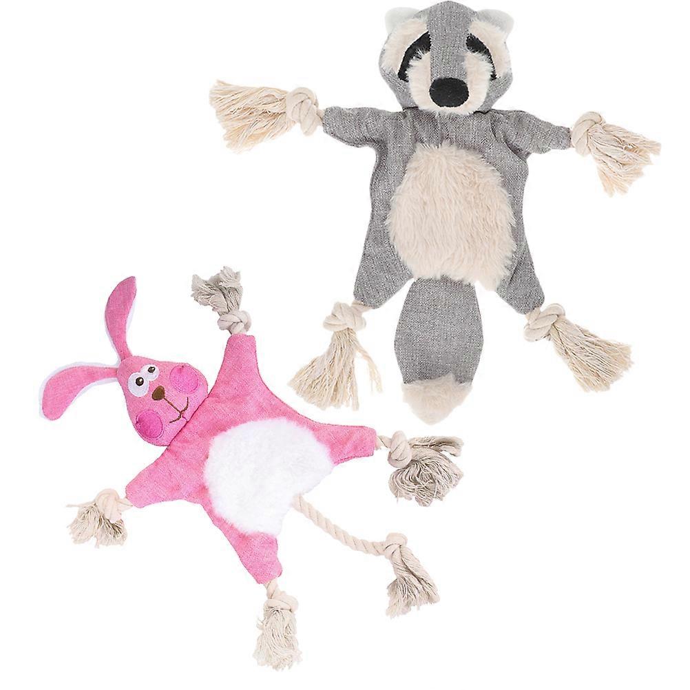 Dog Bite Toy Plush No Stuffing Puppy Chewing Toy for Training 8Pcs