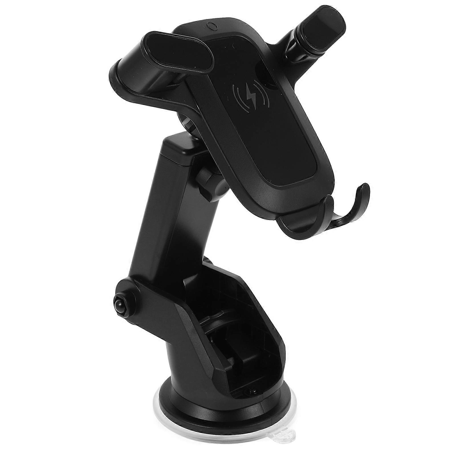 Handlebar Phone Holder With Wireless Charging Technology For Car Users In Black Color 4Set Ideal For Video Watching