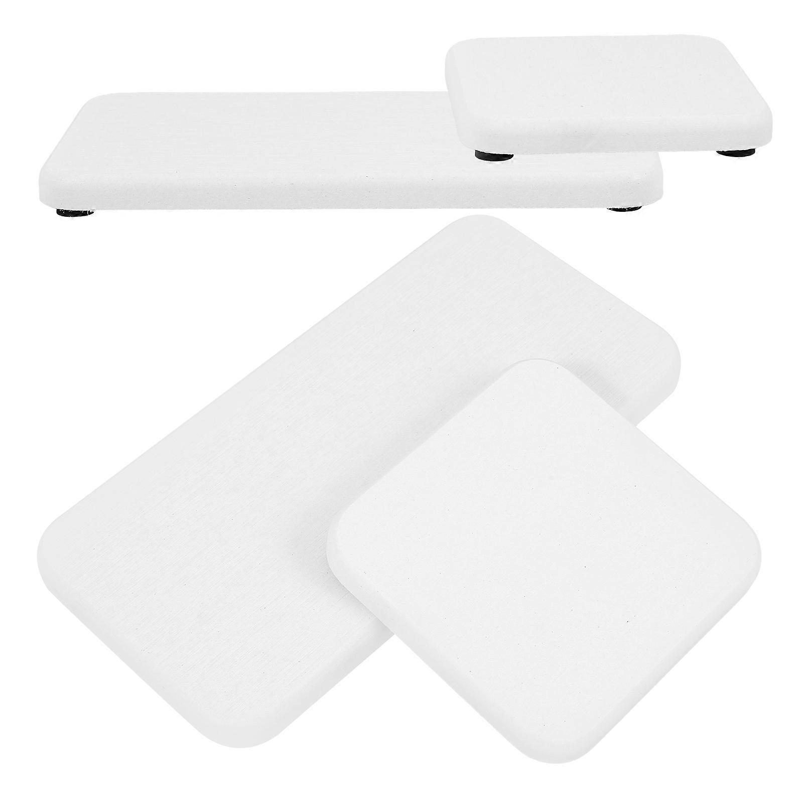 Diatomite Cup Holder Organizer Ideal For Bathroom And Kitchen Use With Moisture Absorption And Slip Prevention Capability 16Pcs