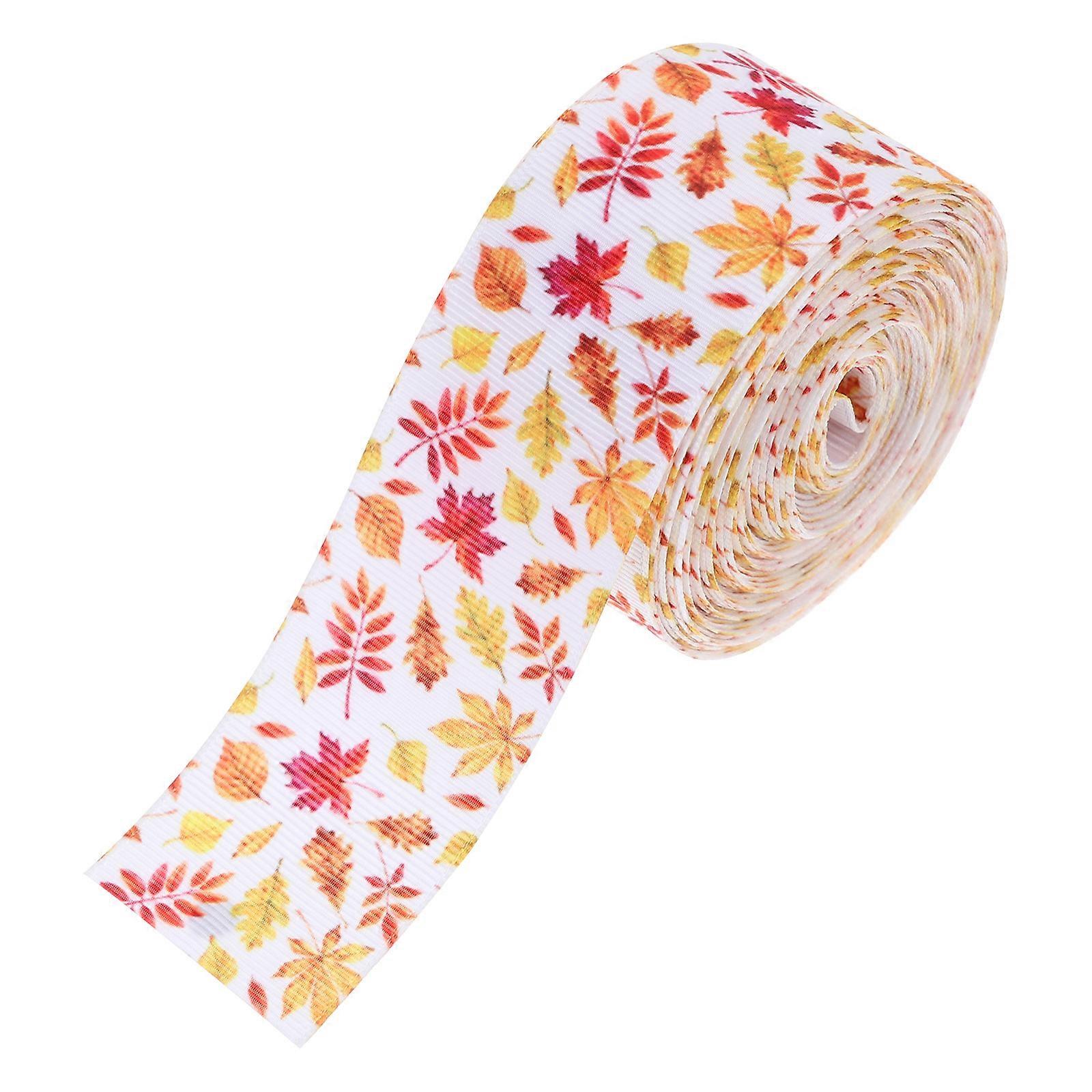 Fall Ribbon Gift Wrapping Ribbon for Decoration 2 Rolls