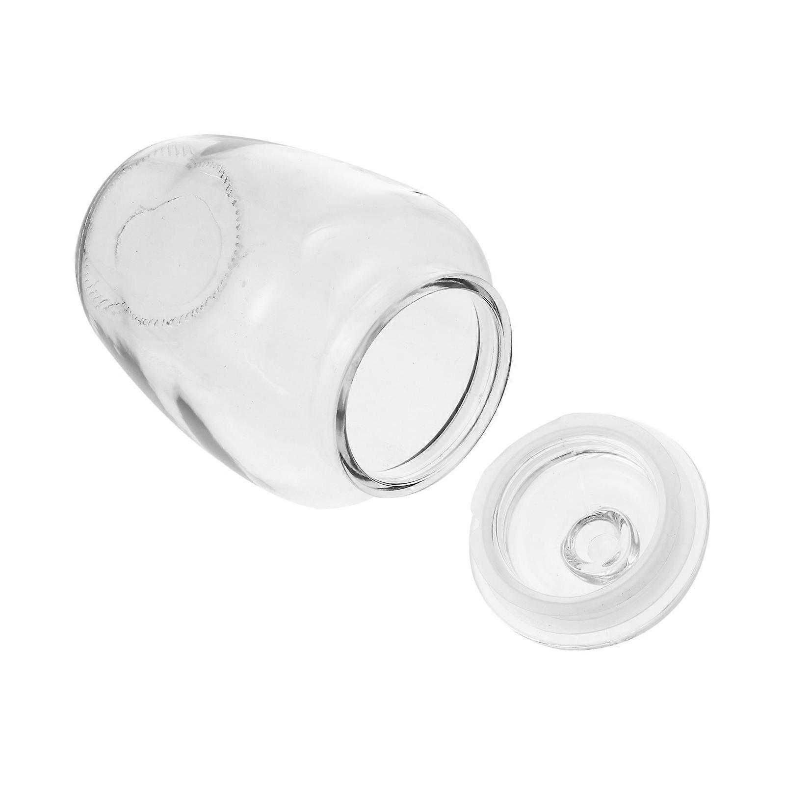 Transparent Sealed Jars Storage Container For Food Storage High Borosilicate Glass Insect-Proof 2200ML 1Set