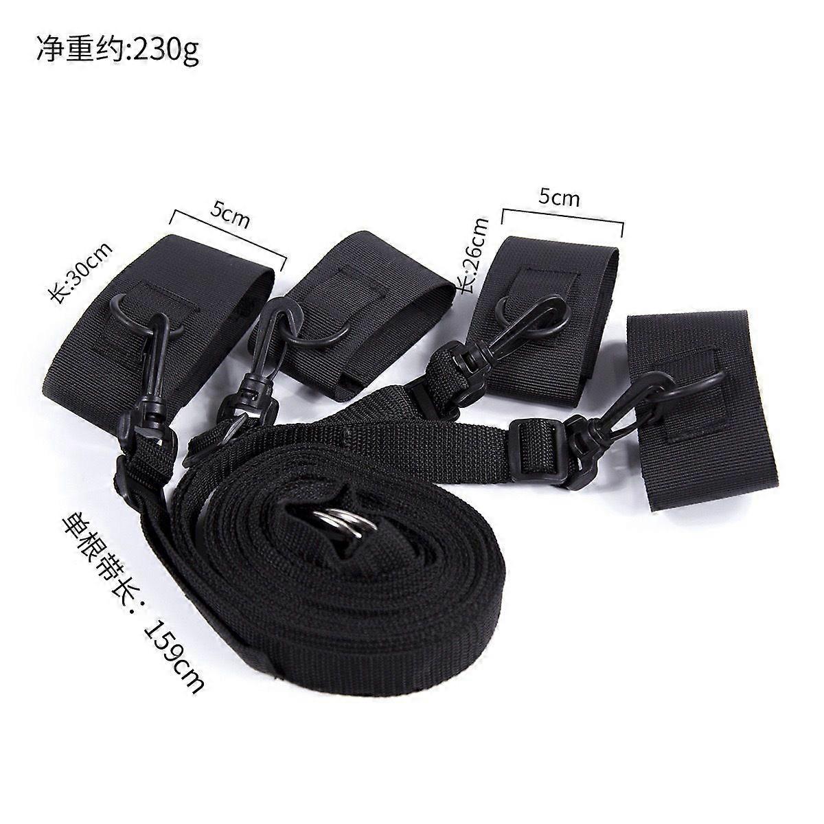 SM sexsengstropp nylon roterende håndjern og benjern stropp seng fast binding