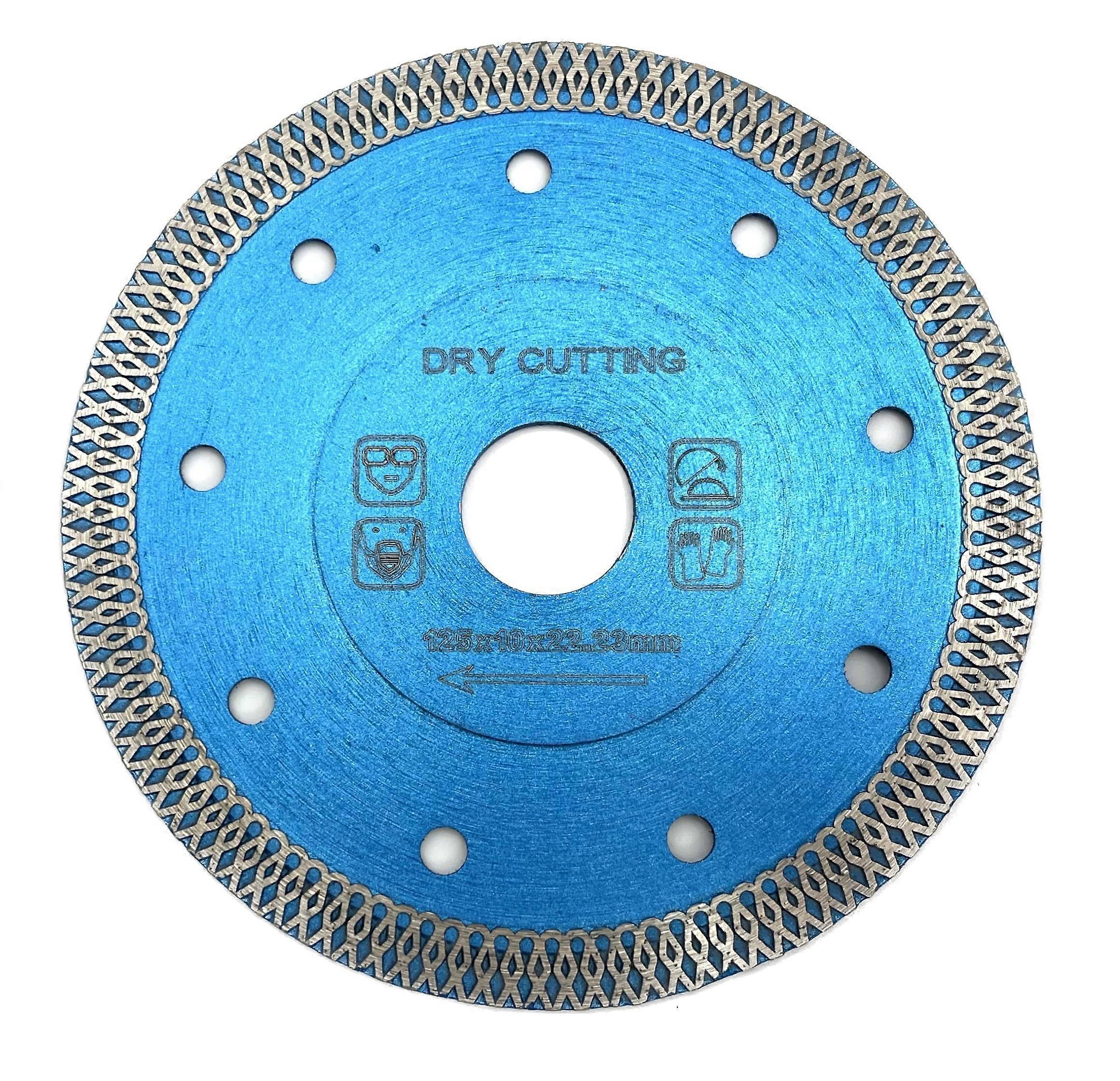 Diamond Cutting Disc 125 Mm Diameter Flex Disc For Tiles And Ceramics Light Blue