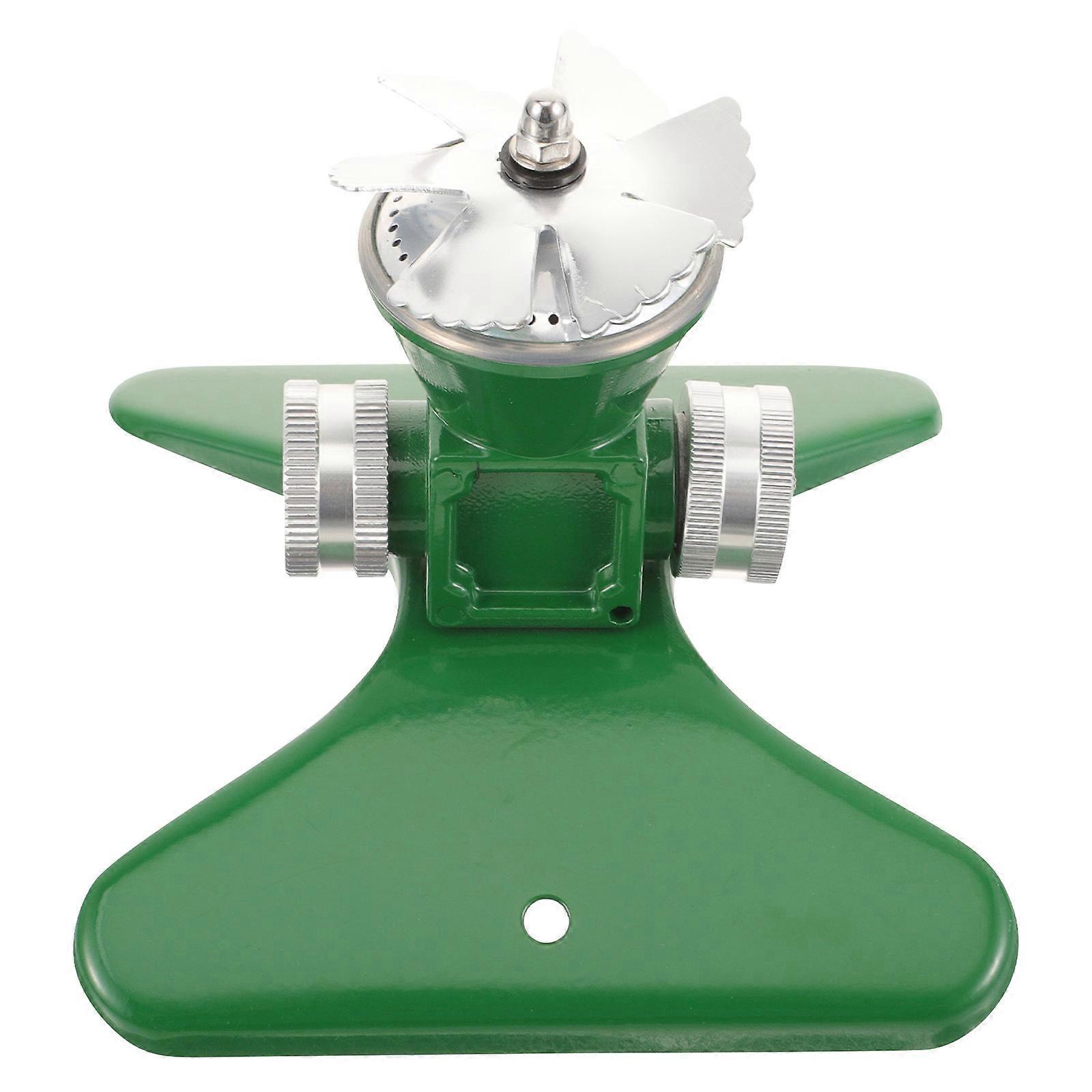 Lawn Sprinkler Automatic Rotating Sprinkler for Garden Use 2Pcs Dark Green
