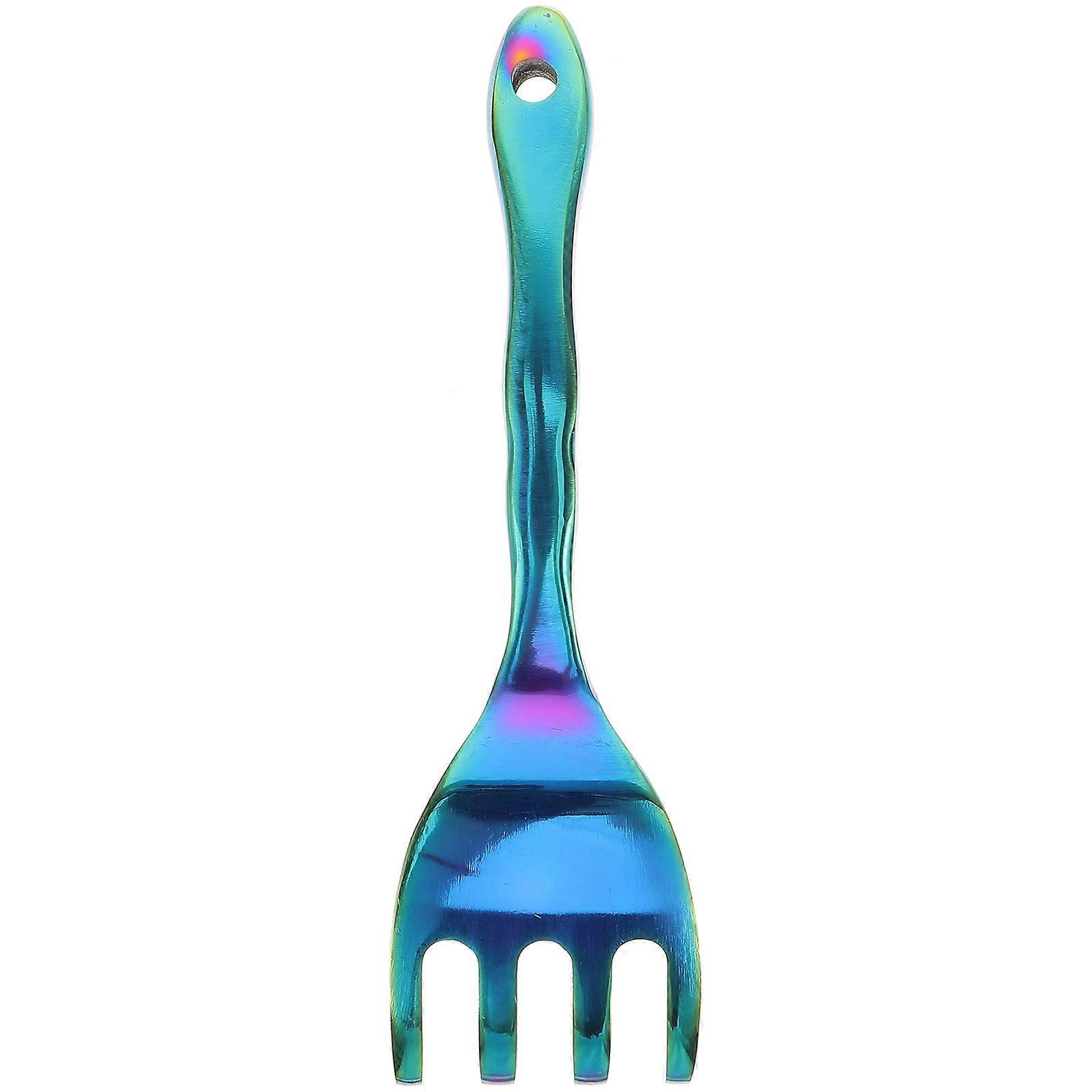 Metal Rake Gardening Rake Practical Multi-Purpose Gardening Tool 4 Tines