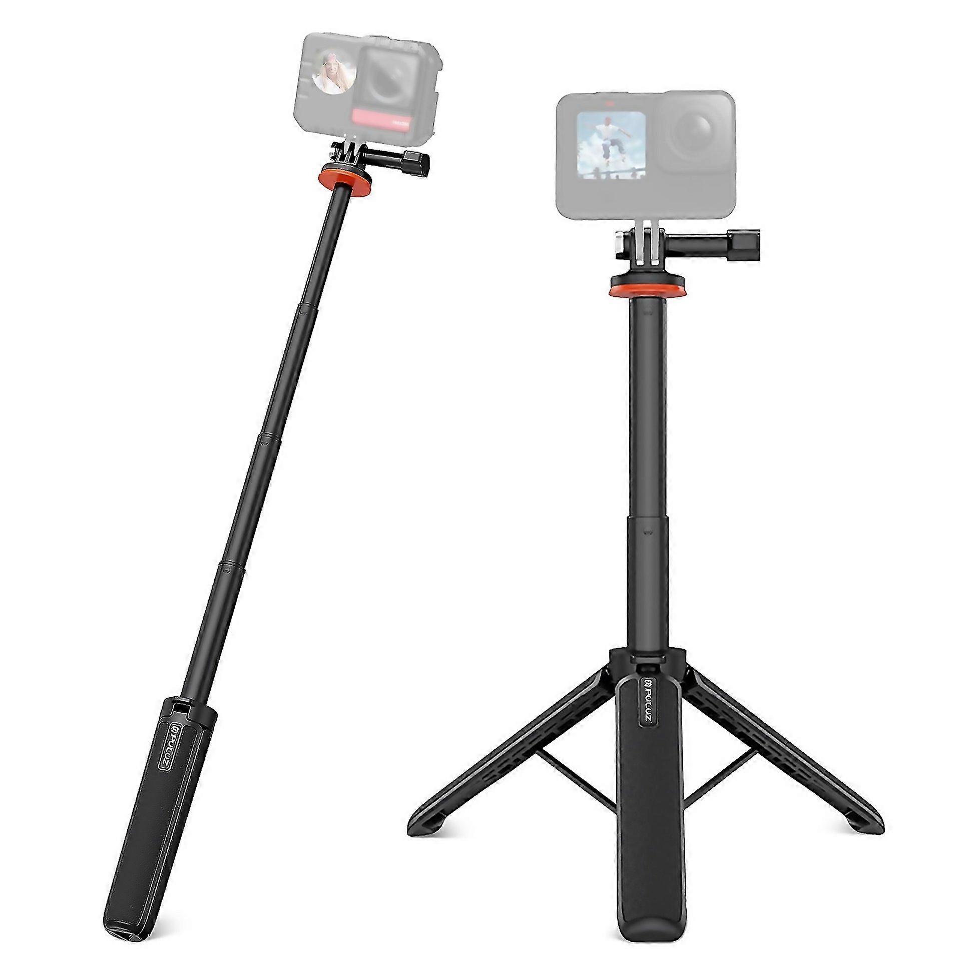 For Puluz Action Camera Extension Tripod Selfie Stick Stand For Gopro