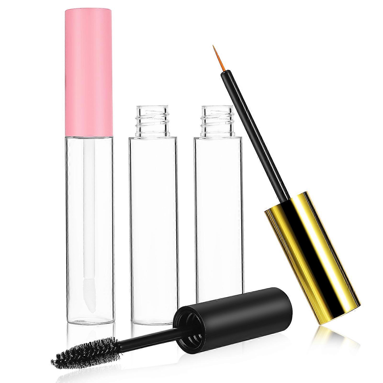 Lip Gloss Container Set for Makeup Use with Wands 3Sets Cosmetic Tubes