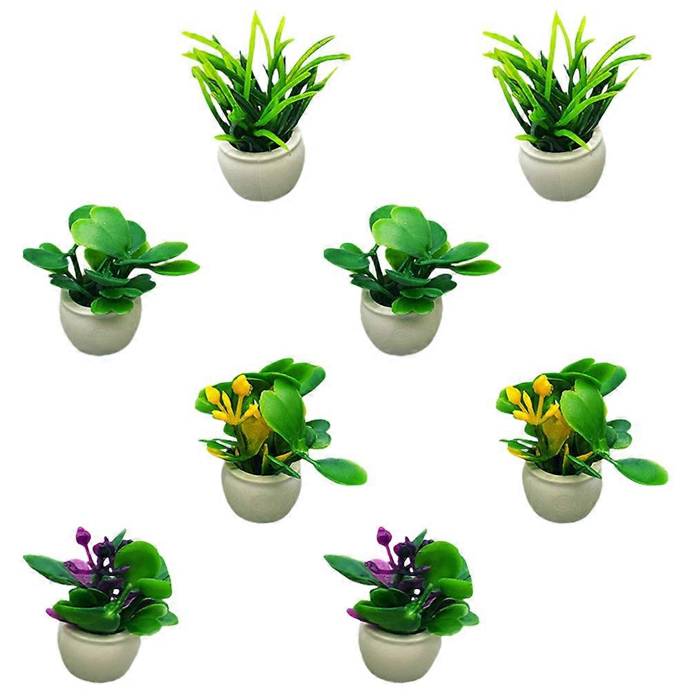 Miniature Decorations Tiny Plants for 24Pcs Mini House Ornaments