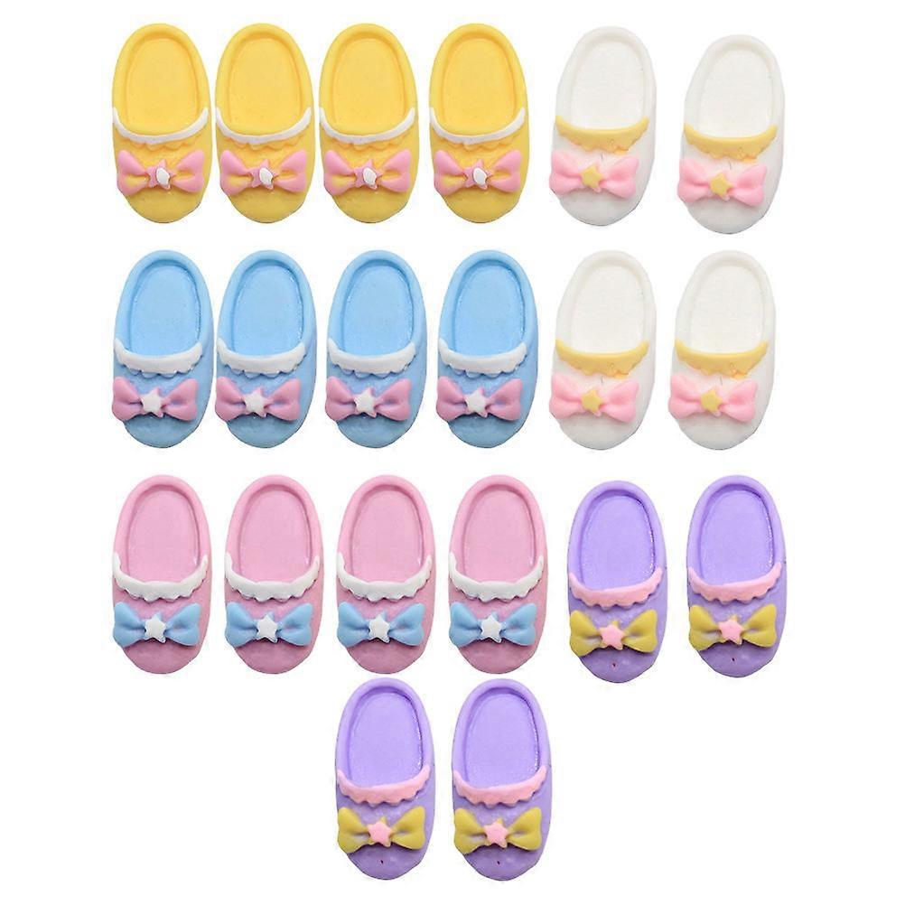 Miniature Jewelry Model Slipper for Decor 40Pcs Assorted Colors