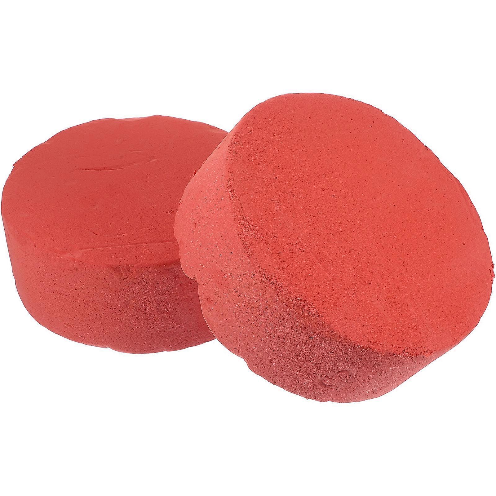 Floral Holder Blocks 4Pcs Suitable For Flower Arrangement In Wedding And Hotel Decor Made Of Red Foam Size 19.50X19.50X8.00CM For Moisture Retention