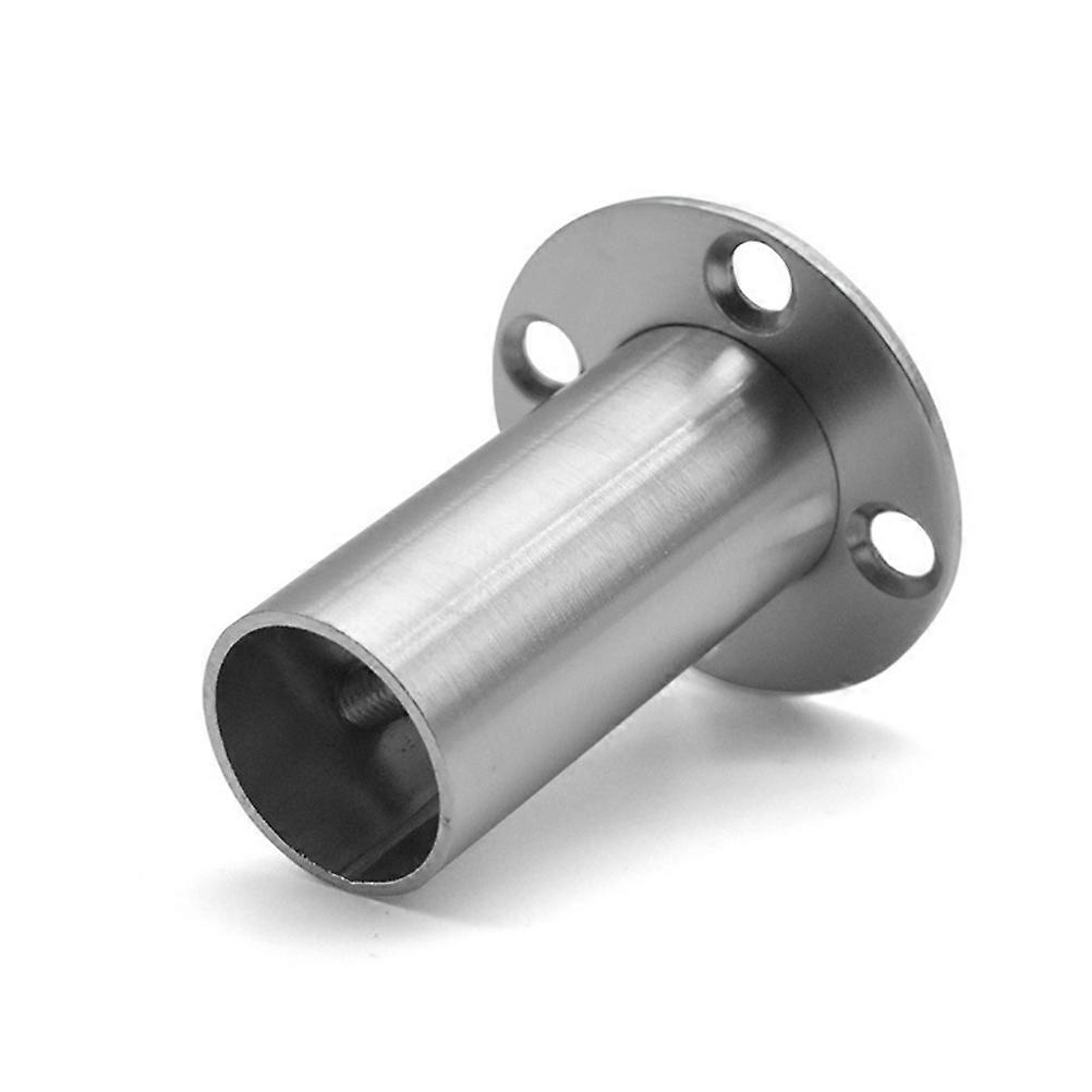 Stainless Steel Closet Pole Socket for Hanging Clothes 2Pcs Solid Support
