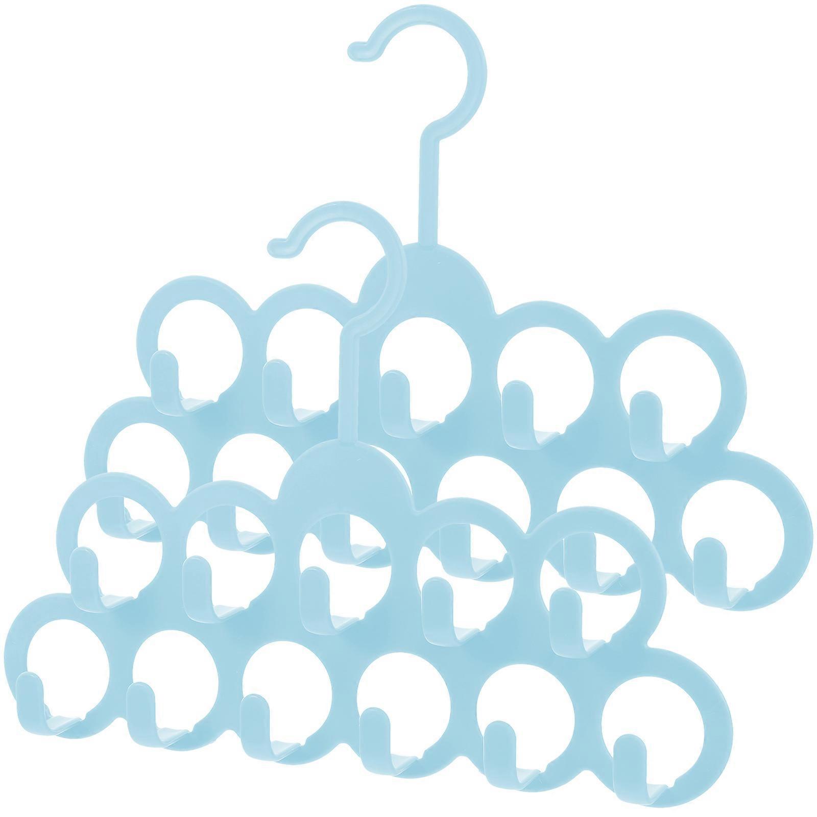 Plastic Multi-Hole Clothes Hanger Organizer for Storage 10Pcs