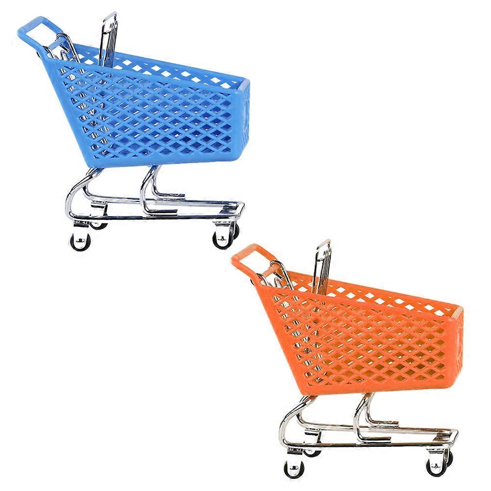 Unique Mini Shopping Cart Storage Basket for Gadget Storage 6Pcs