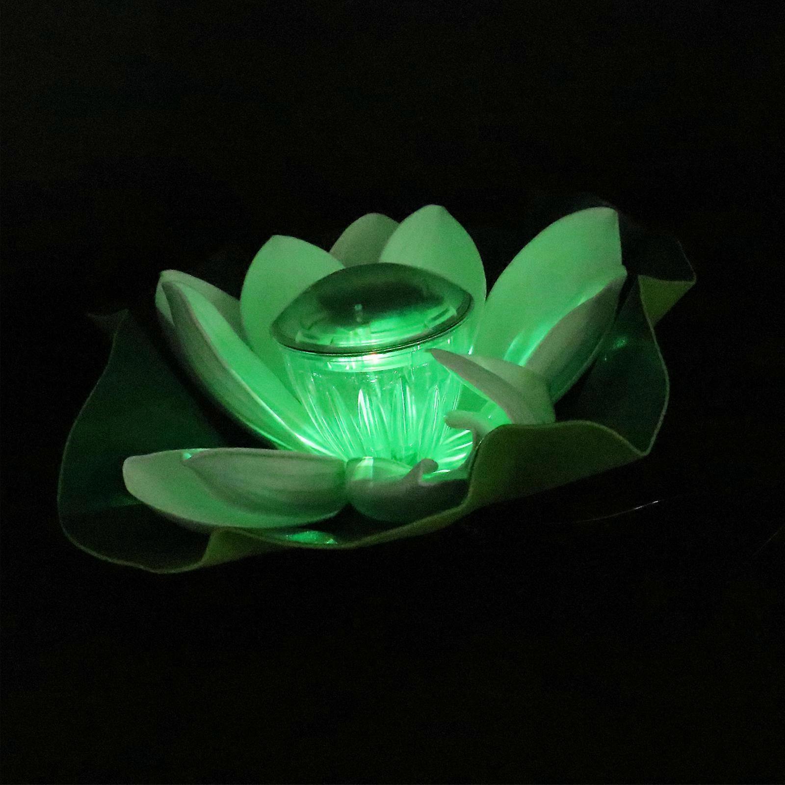 Waterproof Lotus Lights Solar Powered LED Light for Pond Pool 2Pcs