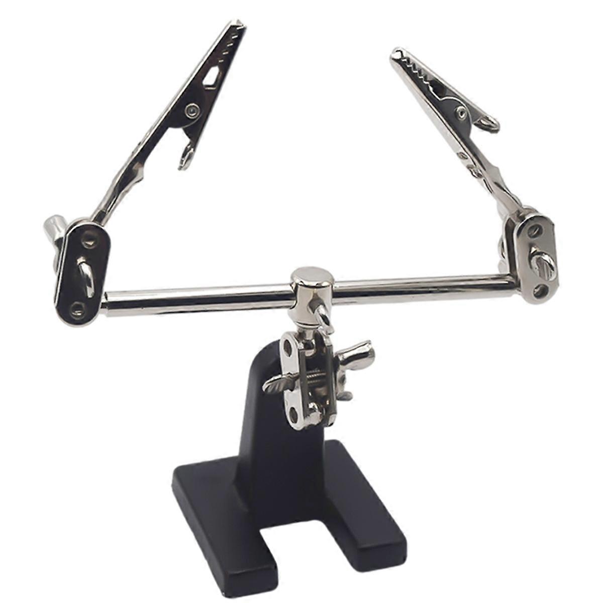 Adjustable Third Hand Soldering Tool Desk Clamp Welding with 2 Alligator Clips Soldering Stand Solde