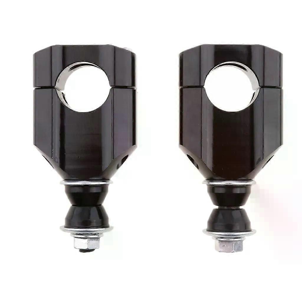 2pcs 1 1/8 28mm CNC Motorcycle Handlebar Mount Riser Clamp Aluminium Precision CNC Machined Left Right HandleBar