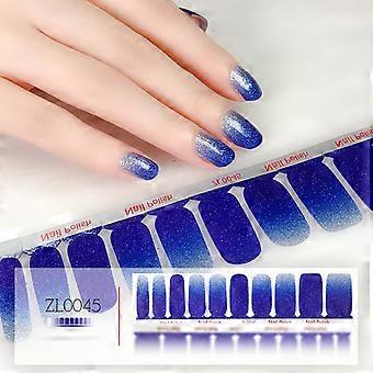 Nagelsticker 20 Fingernagelsticker Mädchen Zwiebel rosa Farbverlauf Nagelsticker ZL-045 blankes Stück + Nagelfeile