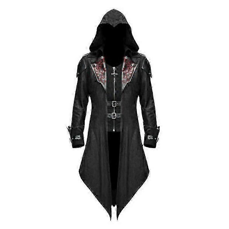 2024 New Medieval Assassin Game Assassins Creed Cosplay Costume Edward Streetwear Hooded Jacket Outwear Halloween Party Clothing