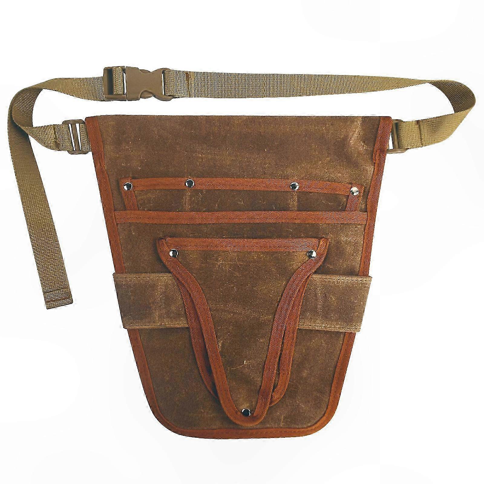 Waterproof Garden Tool Apron with Adjustable Waist Belt and Multiple Pockets for Men and Women