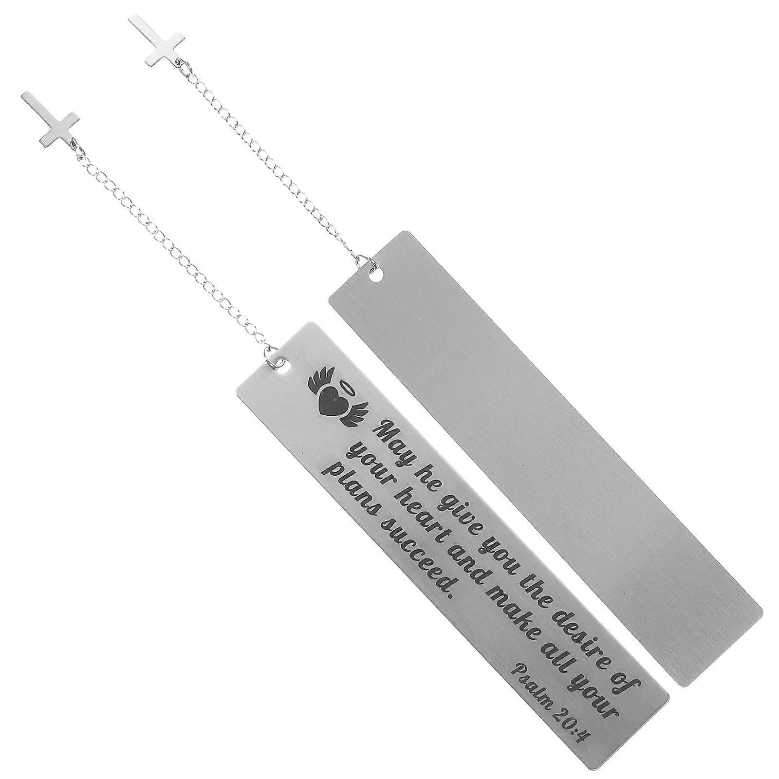 Metal Bookmark Creative Bookmark for Book Reading 4Pcs Silver Set