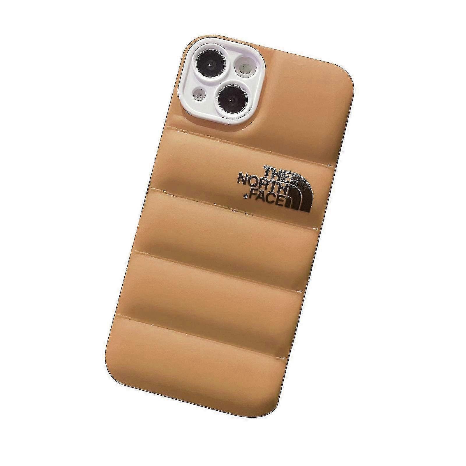 For Iphone 14/14 Pro/14 Plus/14 Pro Max - Winter Down Jacket 3d Puffer Soft Cloth Phone Case