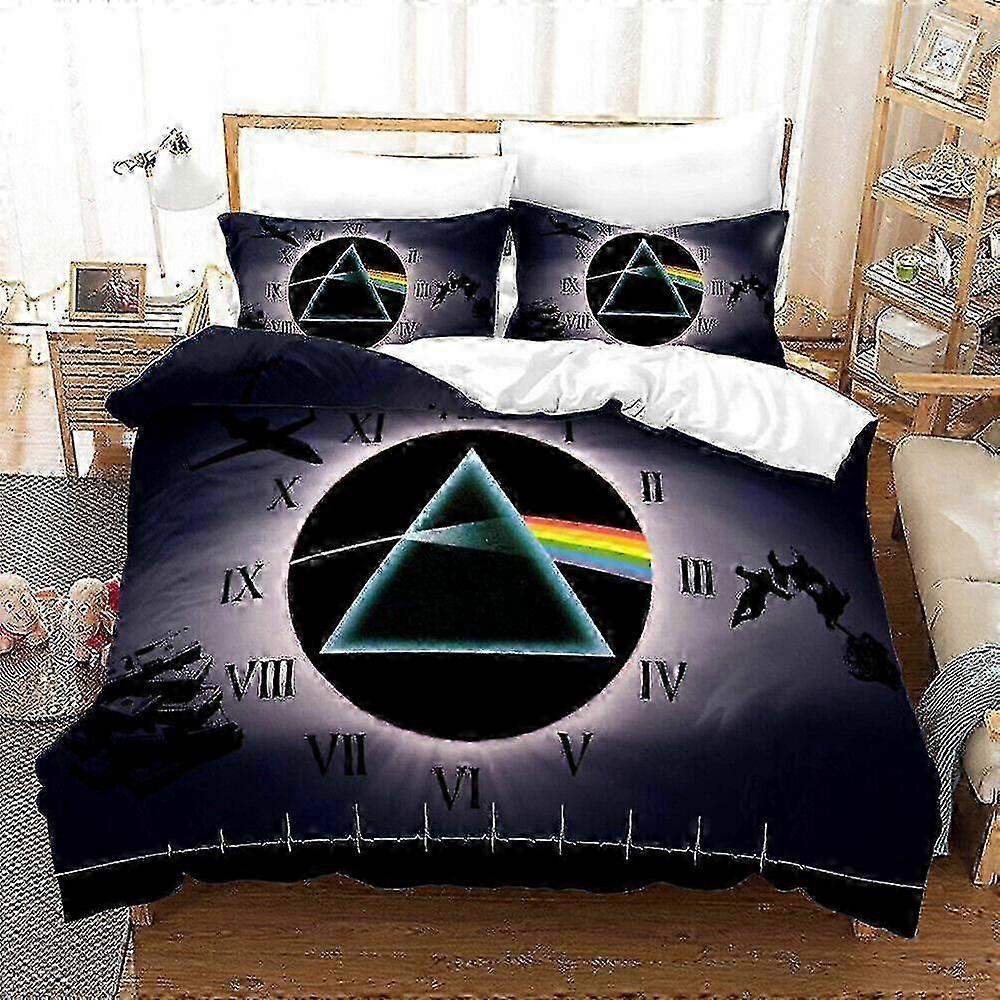 v2328 Lençóis Pink Floyd Conjunto de capa de edredom Roupa de cama Edredom Capa de edredom Colcha Lençóis IU2328 miao7