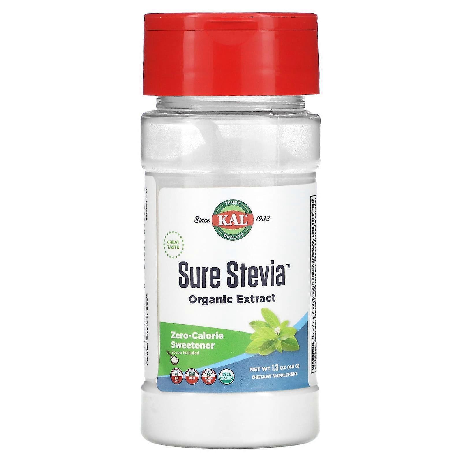 Organic Sure Stevia Extract, 1.3 oz (40 g)