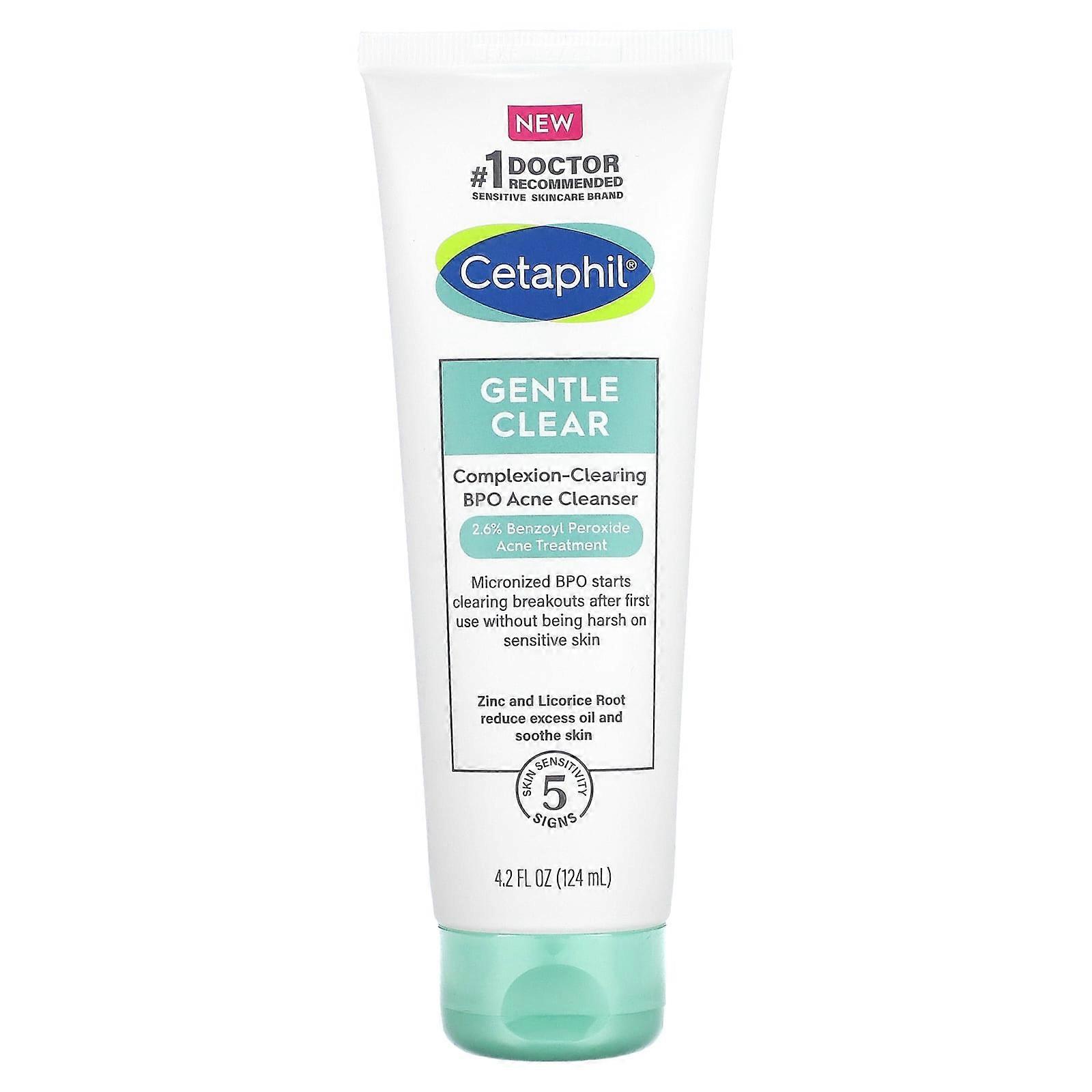 Gentle Clear, Complexion-Clearing BPO Acne Cleanser, 4.2 fl oz (124 ml)