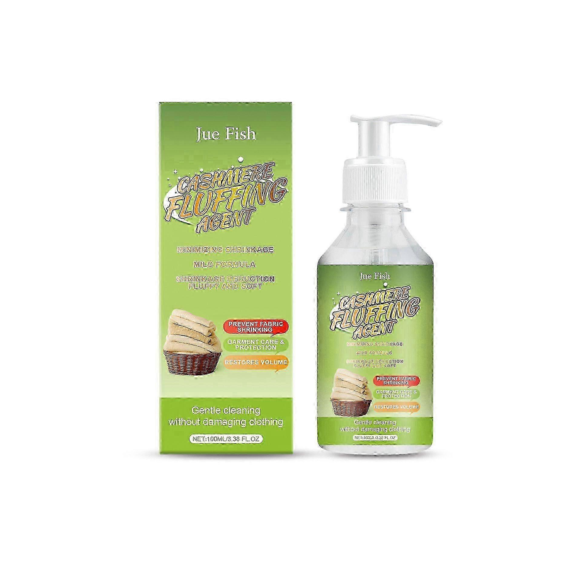 Cashmere Fluffing Agent 100ml - Anti-Shrink Fabric Care for Wool & Delicates, Restores Softness & Volume with Hydroxyl-Modified Silicone, Gentle Formu