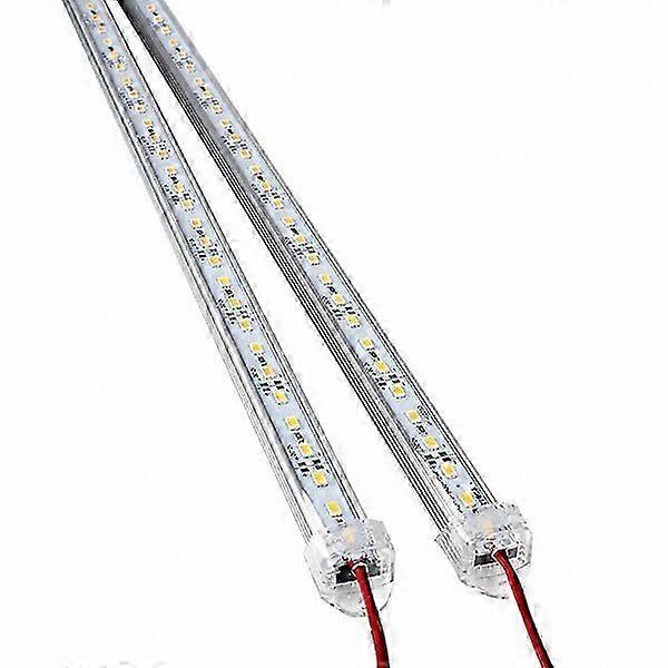 2-Pack 12V 50CM Aluminum LED Bar Light, White