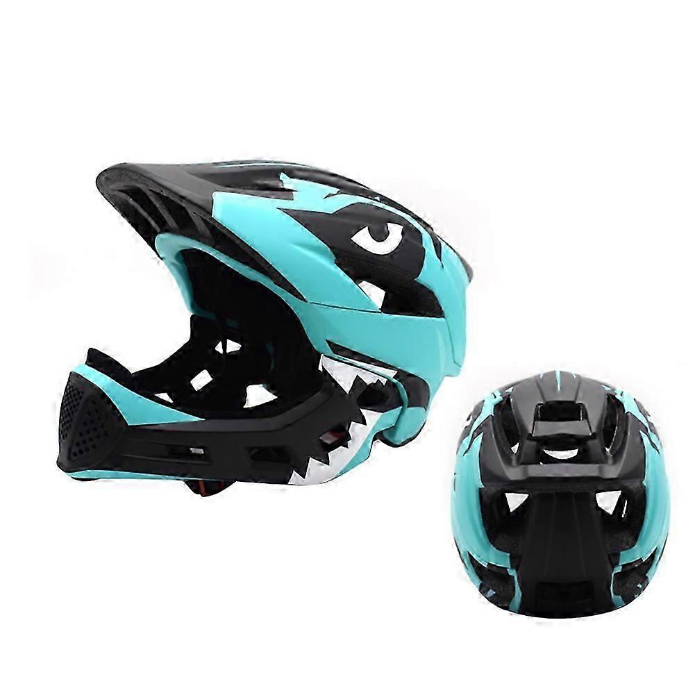 קסדת אופני איזון לילדים רכיבה על אופניים ספורט ציוד מגן הזזה קטנוע קסדה פנים מלאה סנטר ניתן להסרה אינטגרלי