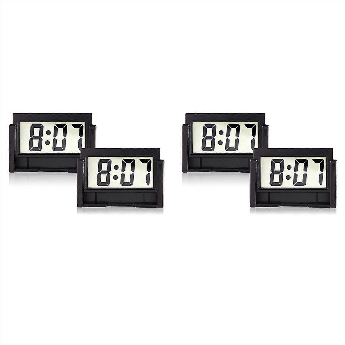 Small Digital Car Dashboard Clock Battery Operated LCD Time Display